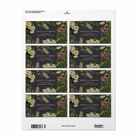 BOTANISCHE ETIKETTERING ETIKET (Full Sheet)