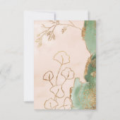 Botanische Eucalyptus Abstracte Moderne Greenery M RSVP Kaartje (Achterkant)