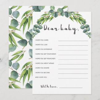 Botanische Eucalyptus Baby shower Verpakking voor