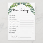 Botanische Eucalyptus Baby shower Verpakking voor (Voorkant)