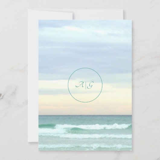 Botanische Eucalyptus Beach Natuur Weddenschap Inv Kaart (Achterkant)