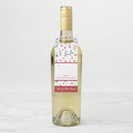 Botanische Eucalyptus Berries Kerstmis Flessenhanger