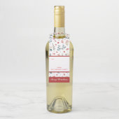 Botanische Eucalyptus Berries Kerstmis Flessenhanger (Op fles)