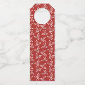 Botanische Eucalyptus Berries Kerstmis Flessenhanger (Achterkant)