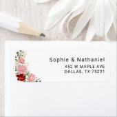 Botanische Eucalyptus Branch Return-adres Etiket (Insitu)