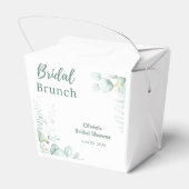 Botanische Eucalyptus Bruidsbrunch Bruidsuitnodigi Bedankdoosjes (Achterkant)
