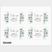 Botanische eucalyptus bruiloft label (Vel)