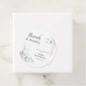 Botanische Eucalyptus Brunch & Bubbly Bruidsfeest Bedankjes Labels (In situ)