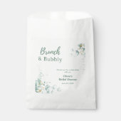 Botanische Eucalyptus Brunch & Bubbly Bruidsuitnod Bedankzakje (Voorkant)