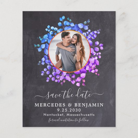 Botanische Eucalyptus budgettaire bewaart de datum (Voorkant)