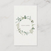 Botanische Eucalyptus Display Shower Baby shower Informatiekaartje (Achterkant)