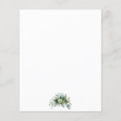 Botanische Eucalyptus Gold Geometric Weddenschap Flyer (Achterkant)