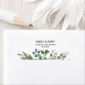 Botanische Eucalyptus Gold Leaf modern design Etiket (Insitu)