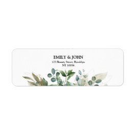 Botanische Eucalyptus Gold Leaf modern design Etiket