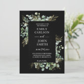 Botanische Eucalyptus Gold Leaf modern design Kaart (Staand voorkant)