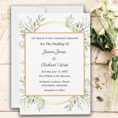 Botanische Eucalyptus Gold Lijst Weddenschap Kaart