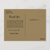 Botanische Eucalyptus Goudblad Modern Design Briefkaart (Achterkant)