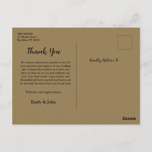 Botanische Eucalyptus Goudblad Modern Design Briefkaart (Achterkant)