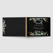 Botanische Eucalyptus Goudblad Modern Design Gastenboek (Volledig)