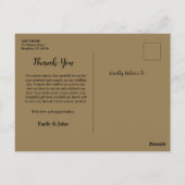 Botanische Eucalyptus Goudblad Modern Ontwerp Briefkaart (Achterkant)
