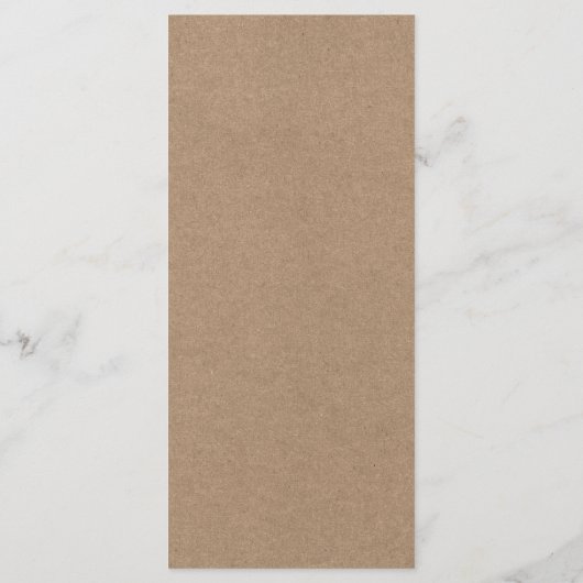 Botanische Eucalyptus Greenery Kraft Wedding Menu (Achterkant)