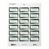 Botanische Eucalyptus Greenery Return Address Etiket (Full Sheet)