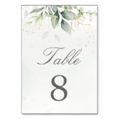 Botanische Eucalyptus Greenery Waterverf Elegant Kaart (Achterkant)