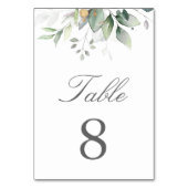 Botanische Eucalyptus Greenery Waterverf Elegant Kaart (Achterkant)