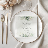 Botanische Eucalyptus Greenery Waterverf Elegant Servet