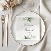 Botanische Eucalyptus Greenery Waterverf Elegant Servet