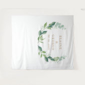 Botanische Eucalyptus Greenery Wedding Backdrop Wandkleed (Voorkant (horizontaal))