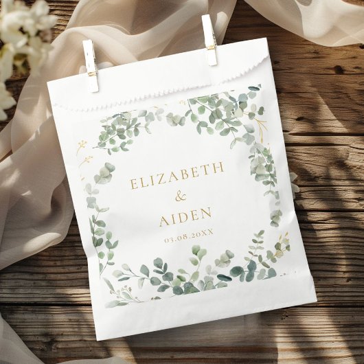 Botanische Eucalyptus Greenery Wedding Bedankzakje