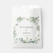 Botanische Eucalyptus Greenery Wedding Bedankzakje (Voorkant)