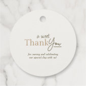 Botanische eucalyptus groen gouden bruiloft Dank u Bedankjes Labels (Achterkant)