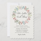 Botanische Eucalyptus Groene Bladeren Krans Trouwe Kaart (Voorkant)