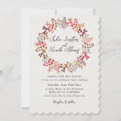 Botanische Eucalyptus Groene Bladeren Krans Trouwe Kaart (Voorkant)