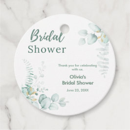 Botanische Eucalyptus Groene Goud Bruiloft Feest  Bedankjes Labels