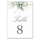 Botanische Eucalyptus Groene Waterverf Elegant  Kaart (Voorkant)