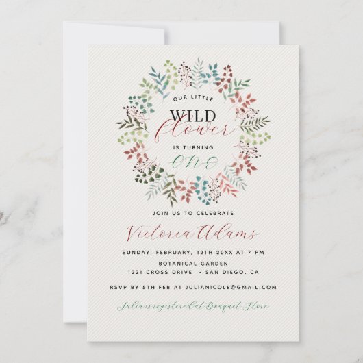 Botanische Eucalyptus Herfst Blad Krans Verjaardag Kaart (Voorkant)