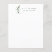 Botanische Eucalyptus Minimal Business Stationery (Voorkant)