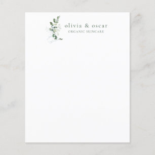 Botanische Eucalyptus Minimal Business Stationery