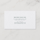 Botanische Eucalyptus Moderne Script Schoonheidssa Visitekaartje (Achterkant)