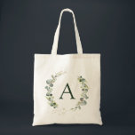 Botanische Eucalyptus Monogram Greenery Wedding Tote Bag<br><div class="desc">Eucalyptus Greenery Succulent Botanical Waterverf Spring Wedding Monogram Canvas tassen op canvas achtergrond - omvat prachtige en elegante scripttypografie met moderne botanische bladeren en groen voor de speciale bruiloft, Vrijgezellenfeest, Baby shower, Bachelorette Party, Sweet 16, 16th, 18th, 21st, 30th, 40th, 5 De viering van de tiende, de zestigste, de zeventigste,...</div>