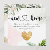 Botanische Eucalyptus New Home Housewarming Kaart (Voorkant / Achterkant)