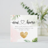 Botanische Eucalyptus New Home Housewarming Kaart (Staand voorkant)