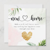 Botanische Eucalyptus New Home Housewarming Kaart (Voorkant)