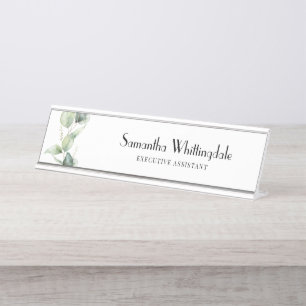 Botanische Eucalyptus Professional Office Manager Bureau Naambordje