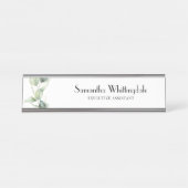 Botanische Eucalyptus Professional Office Manager Bureau Naambordje (Voorkant)