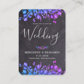 Botanische Eucalyptus QR Code Rustige bruiloft Uit Informatiekaartje (Voorkant)