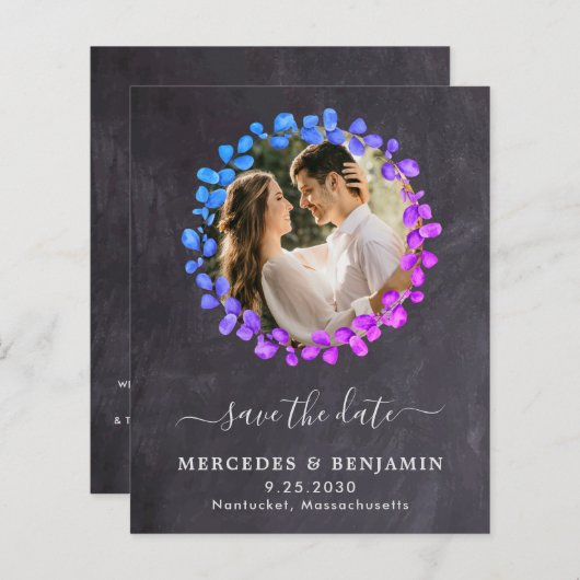 Botanische Eucalyptus QR-code van de begroting beh (Voorkant / Achterkant)